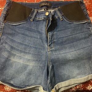 Judy Blue Women's Blue Denim Maternity Shorts